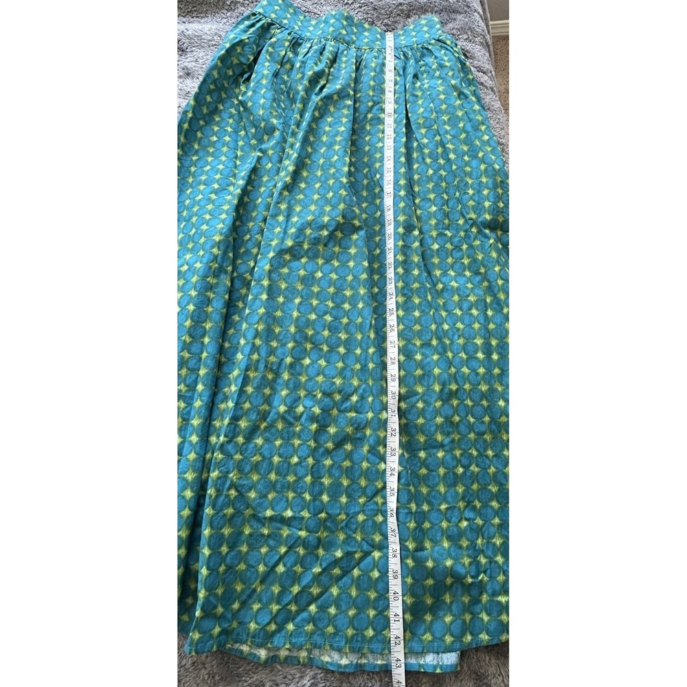 Sundance Teal & Lime Geometric Maxi Skirt - Picture 9 of 10